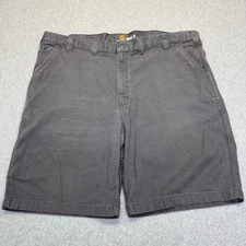Carhartt Shorts Mens 46X10 Grey Relaxed Flex Work Cotton 102514 039 Cargo