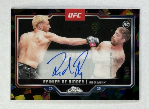 2025 Topps Chrome SAPPHIRE REINIER DE RIDDER ROOKIE BLACK REFRACTOR AUTO /10