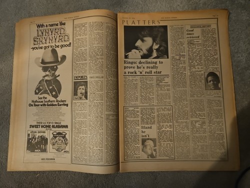 NME New Musical Express November 23rd 1974 Hot Copper Cover Queen - Picture 10 of 12