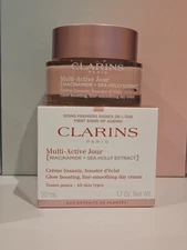 Clarins Multi-Active Day Face Cream 1.7oz (50ml) All Skin Type Sealed, Brand New