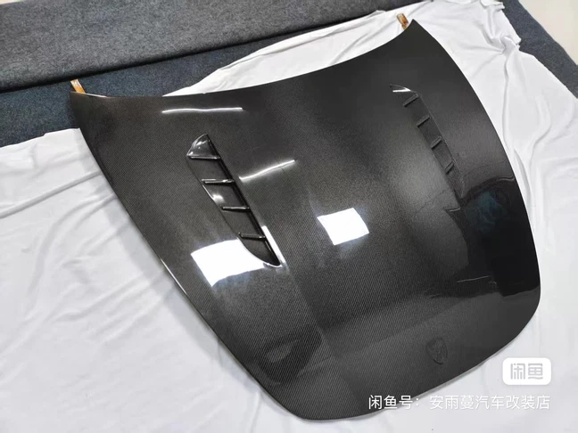 Cubierta del capó del panel frontal estilo superior de carbono real para Porsche Panamera 971 Foto 3 de 3