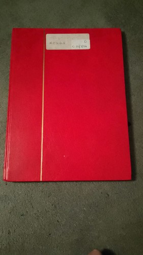 Stock Book 16 pagine uno completo di francobolli reali non controllati album buone condizioni