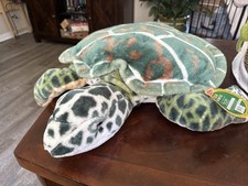 Melissa  Doug Giant Sea Turtle 26" Plush Life Like Stuffed Animal New w Tags