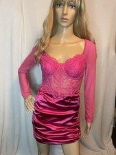 Lacey Pink Long Sleeve Dress