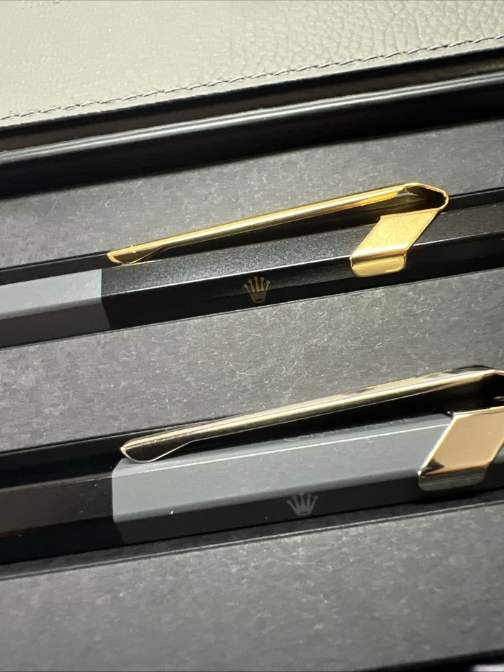 Juego de 2 bolígrafos Rolex/Carand’Ache 2025.De regalo de agente autorizado.Nuevo en caja de cuero❗️ Foto 4 de 4