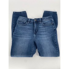 LC Lauren Conrad High Rise Skinny Jeans Blue Denim Stretch Size 10