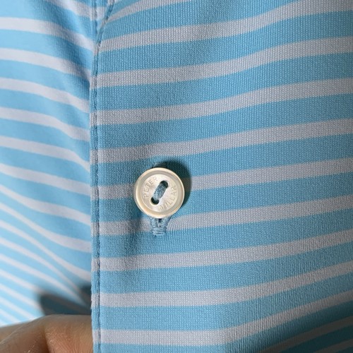 Peter Millar Men's Crown Crafted Tailored Fit Jersey Stripe Polo Size Large L - Bild 5 von 9
