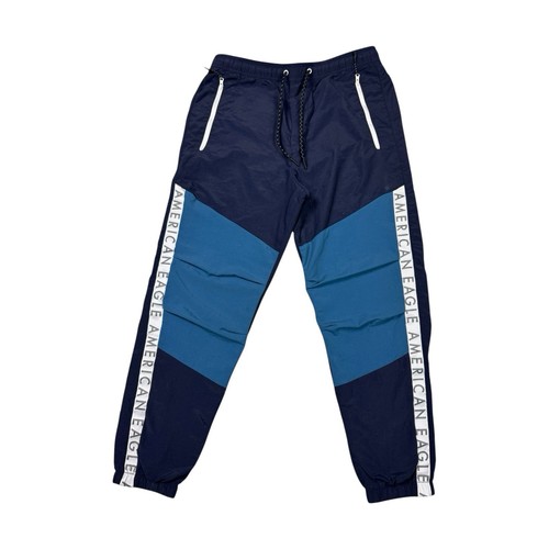 Joggers de colección American Eagle para hombre talla S ligeros bloques de colores forrados con malla - Imagen 4 de 17