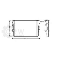 AVA Quality Cooling WasserküHler MotorküHler Mechanisch GefüGt FüR Iveco Daily
