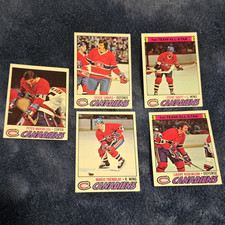 💥1977-78💥 Montreal Canadiens 5 Cards- Mahovlich Savard Shutt Robinson Tremblay