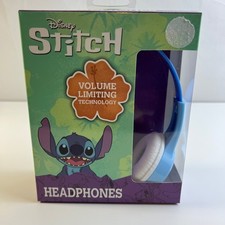 Disney Stitch Kids Headphones Volume Limiting Wired 3.5mm Audio Jack NEW IN BOX