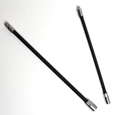 2pc 3/8" & 1/4" DR Flexible Socket Extension Bar Set 10" 12" Ratchet Flex
