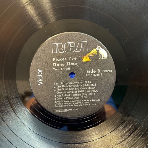 Tom T. Hall LP 1978 Places I've done time Vinyl Record APL1 3018 NM/EX- - Picture 4 of 8