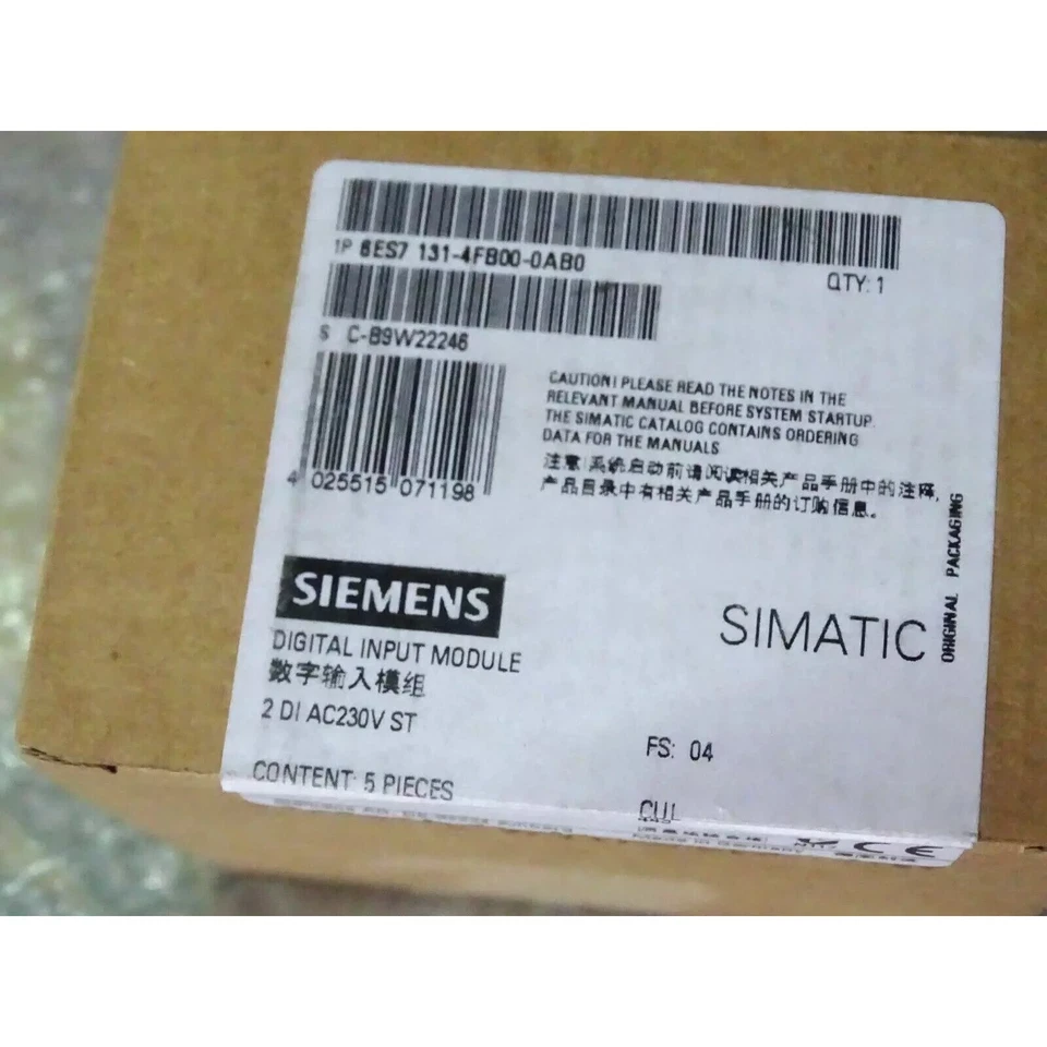 New Siemens 6ES7 131-4FB00-0AB0 6ES7131-4FB00-0AB0 SIMATIC DP Modules for ET200S - Image 2 of 4