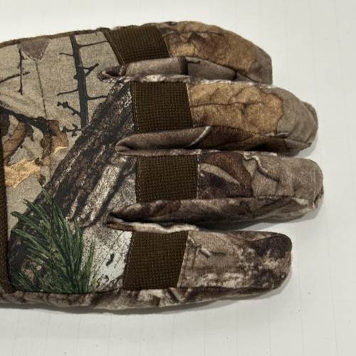 Thinsulate Camo Gloves Men's Size Large Extra Large Polyester Realtree Xtra - Picture 5 of 16