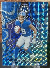 MALIK NABERS RC 2024 Panini Mosaic Reactive Blue Color Match Prizm Giants #306