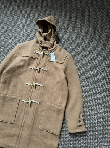 Polo Ralph Lauren Camel Lona Abrigo Palanca Lana Chaqueta con Capucha Nuevo con Etiquetas - Imagen 5 de 9