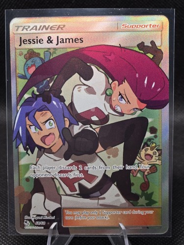 2019 Pokemon Hidden Fates #68/68 Jessie & James Full Art Ultra Rare NM+