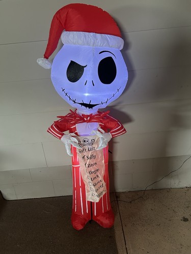 Jack Skellington 5,5 Fuß aufblasbar Nightmare Before Christmas Santa Halloween