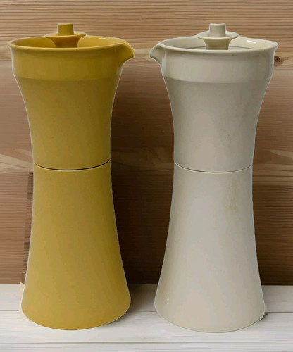 Tupperware Vintage Olio e Aceto Insalata Condimento Cruets - Foto 1 di 3