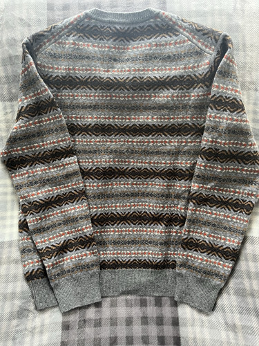 Brooks Brothers Fair Isle Scottish Lambswool Sweater Grey Multi Sz L MSRL $398 - Picture 8 of 11