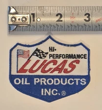 LUCAS HI-PERFORMANCE OIL PRODUCTS INC. Car Racing Motorsports Patch