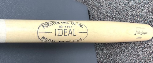 RARE Forster MFG Co. IDEAL 28” Little League Wooden Bat New Old Stock Free Ship - Picture 2 of 4