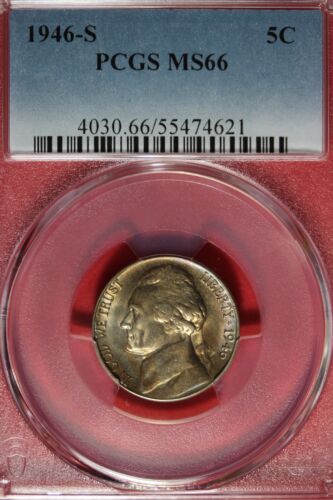 1946 S- PCGS MS66 JEFFERSON NICKEL #B49099