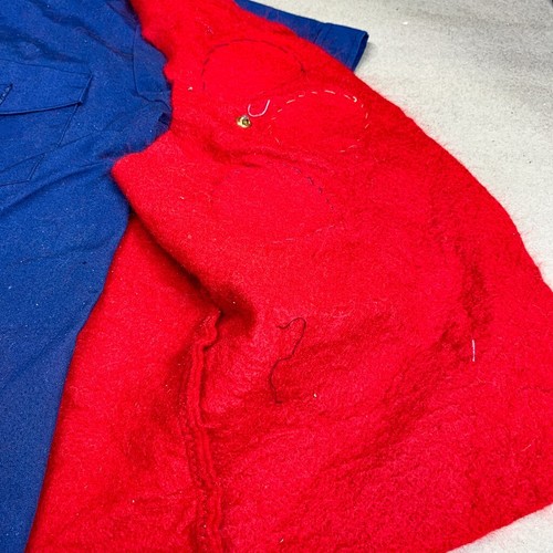 Vintage Boy Scouts Blue Uniform Shirt & Red Vest with Patches Youth Large BSA - Picture 6 of 17