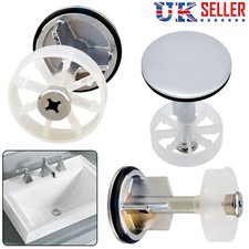 40mm Bathroom Basin Sink Pop UP Plug Chrome Plated Adjustable Size Waste Trap UK