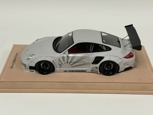 Modelos 1/18 AB Porsche 911 Liberty Walk blanco mate único n BBR o MR - Imagen 2 de 11