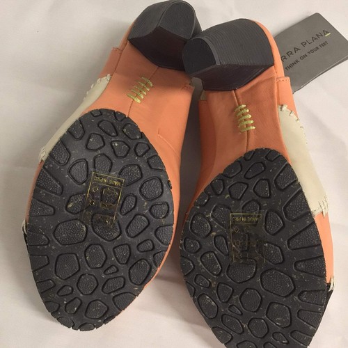 BNWT Terra Plana Orange Multi Leather Peep Toe Heels Size UK 3.5 (EU 36) - Picture 9 of 13