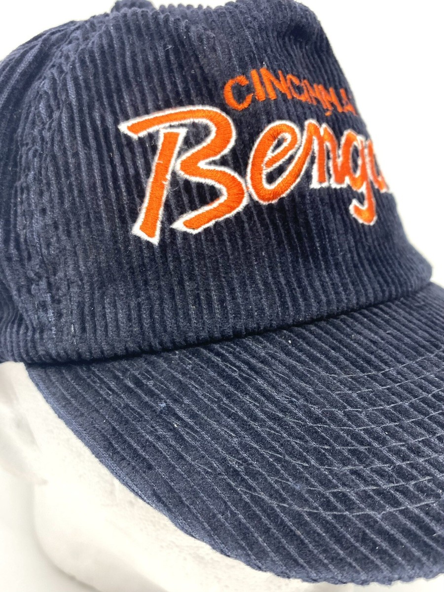 Vintage 90s Cincinnati Bengals Corduroy Snapback Hat Sports