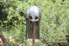 2mm Viking Gjermundbu helmet Bronze Decoration 9mm Aventail,battle Ready  Helmet