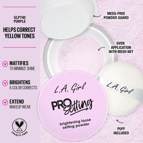 La Girl Pro Brightening Loose Setting Powder (Choose Shade) - Picture 3 of 16