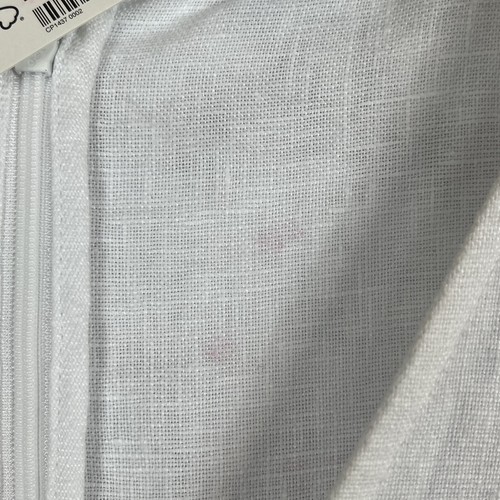 Mini Vestido MADEWELL NUEVO CON ETIQUETAS Para Mujer Ariana Ojales Blanco Cuello en V Lino MEDIANO NP861 - Imagen 6 de 8