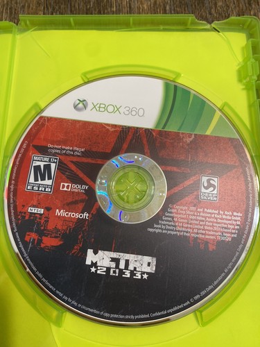 Metro 2033 Videospiel Xbox 360 2010 komplett in Box CIB GETESTET funktioniert C.I.B. - Bild 9 von 11