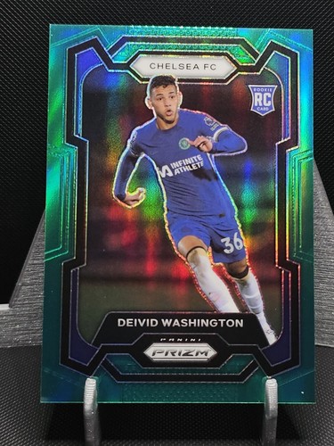 2023-24 Panini Prizm EPL Green /5 Deivid Washington #199 Rookie RC - Bild 1 von 10