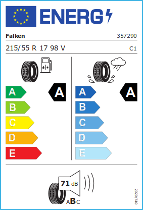 Neumáticos de verano Falken e.ZIEX 215/55 R17 98V XL - Imagen 2 de 2
