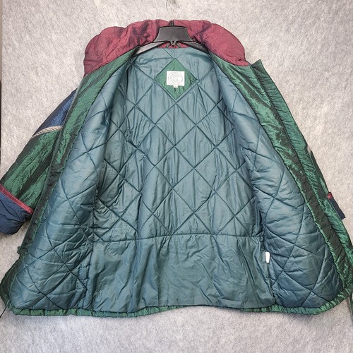 Vintage Current Seen Longjacke Damen M irisierend Colorblock grün ugly - Bild 4 von 10