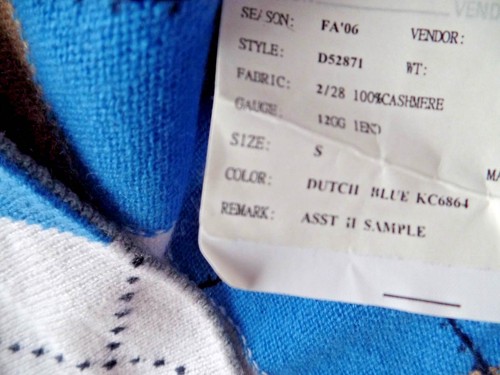 Nuevo J. Top Crew Cachemira Azul Holandés Talla S - Imagen 4 de 4