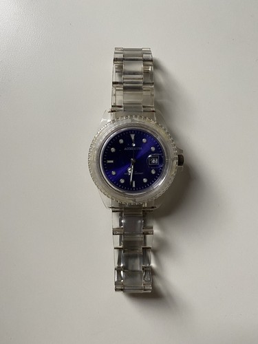 Orologio Da Polso Trasparente Acquaviva Blu Raro - Foto 5 di 7