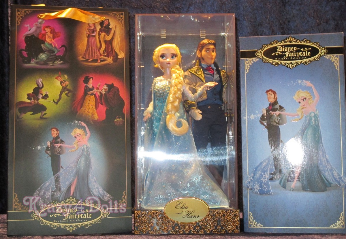 Disney Designer Fairytale Dolls Heros&Villains Frozen Elsa &Hans