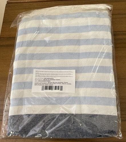 Rachel Miriam Positano Lightweight Towel / Wrap in SEA, 39" x 71" SEALED BAG - Picture 4 of 6