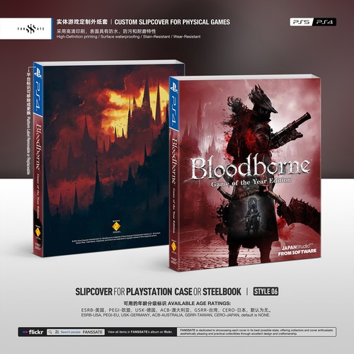 PS4 PS5 / STEELBOOK|BLOODBORNE|Custom Slipcover / Sleeve|6 Styles - Afbeelding 9 van 9