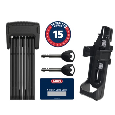 Abus Faltschloss BORDO GRANIT XPlus 6500K/120 inkl. SH Halter Fahrradschloss