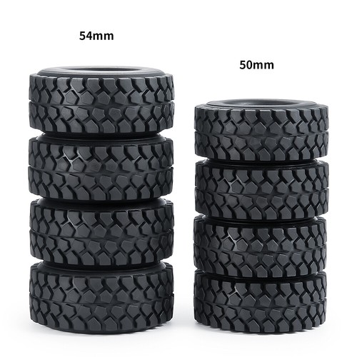 CNC 1.0" Beadlock Wheel Rims Tires Set for 1/24 RC Crawler Car Axial SCX24 90081 - Picture 23 of 61