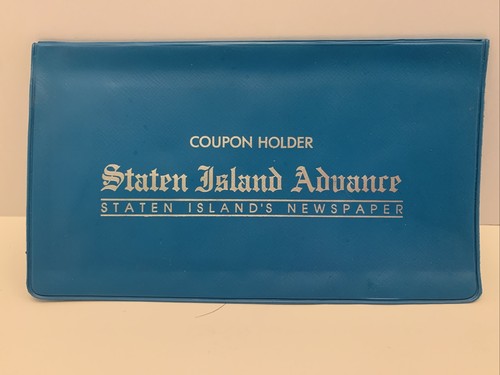 Staten Island Advance blau Kunststoff Gutscheinhalter