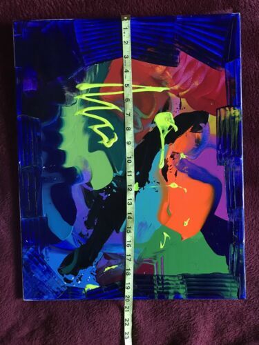 Original CaliAbtracts zeitgenössischer Künstler Butch Stell Acryl auf Leinwand Gemälde - Bild 7 von 8