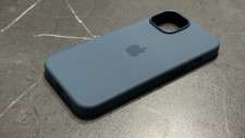 Apple Cover Copertina Custodia MagSafe in silicone per iPhone 15 Blu Tempesta